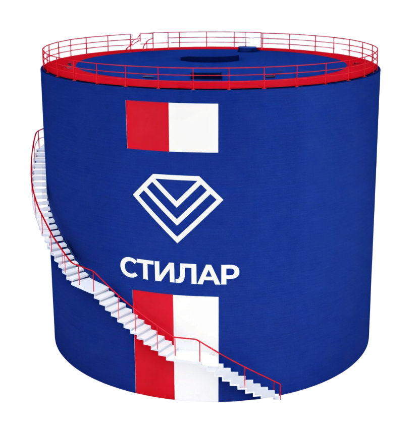 Цельносварной резервуар РВС для воды 200 м³ от завода-производителя